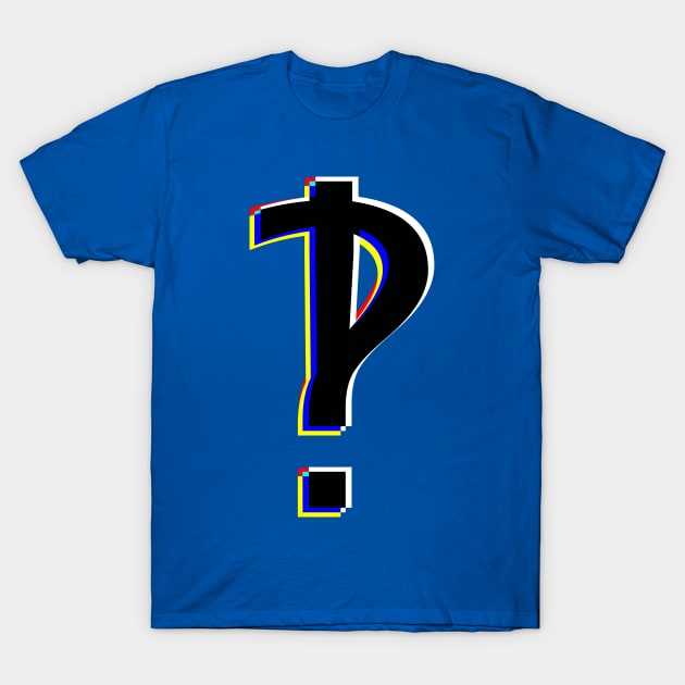 Neon Interrobang T-Shirt by tsterling